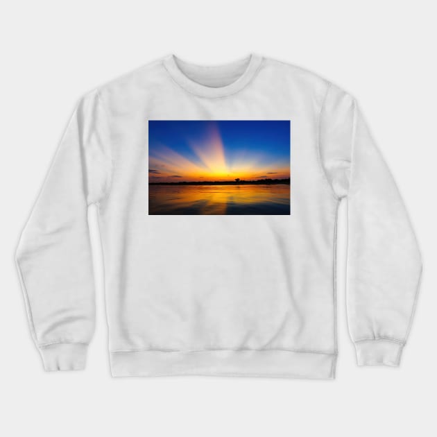 Pantanal Sunset, Brazil Crewneck Sweatshirt by GrahamPrentice